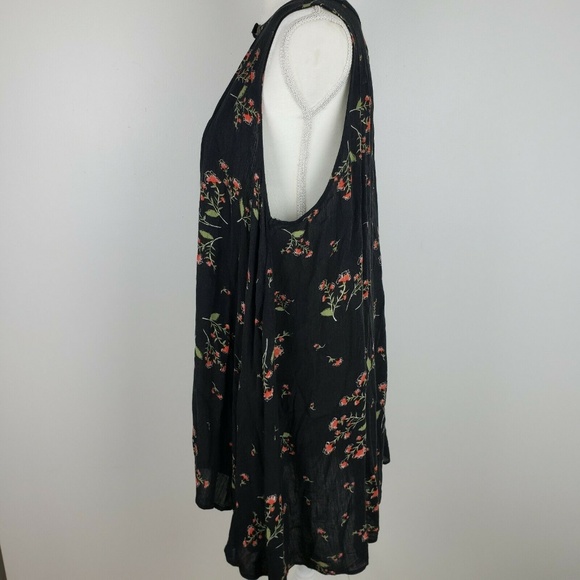 Free People Black Floral Dress Sleeveless - Picture 5 of 8